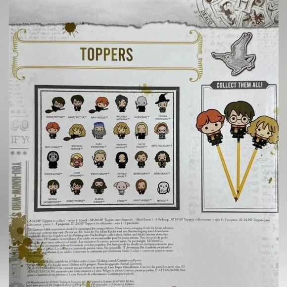 Harry Potter - 9 Pencil Toppers -  🪄🧹✏️ - Picture 3 of 3